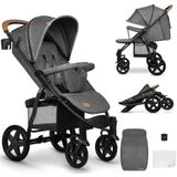 lionelo Kinder-Buggy ANNET PLUS, Fußdecke, großer Korb, ab 0 bis 36 Monate