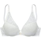 Vivance Push-up-BH aus Spitze in hübscher Blätterform mit Vorderverschluss, Dessous