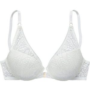 Vivance Push-up-BH aus Spitze in hübscher Blätterform mit Vorderverschluss, Dessous