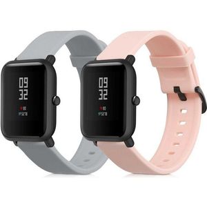 kwmobile 2x Sportarmband für Huami Amazfit Bip S / Bip S Lite Smartwatch, 1-tlg., Armband TPU Silikon Set Fitnesstracker
