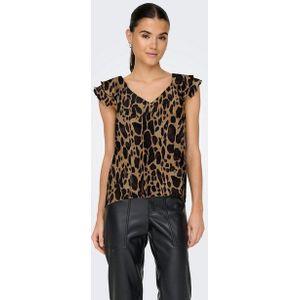 ONLY Blusenshirt ONLASTA LIFE CAPSLEEVE V-NECK TOP PTM