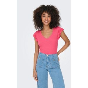 ONLY V-Shirt ONLBELIA S/L TOP JRS NOOS