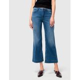 MAC Weite Jeans DREAM WIDE mit Fransen am Saum