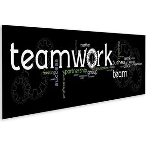 islandburner Leinwandbild Bild auf Leinwand Business Teamwork Banner Wandbild Poster Kunstdruck