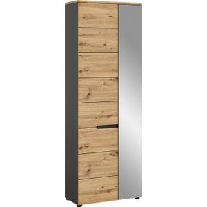 INOSIGN Garderobenschrank REHAT, TOPSELLER!, Höhe 190cm, 2 Türen, 6 Fächer, 1 Kleiderstange Garderobe, Flurschrank, Dielenschrank, Kleiderschrank, Garderobenmöbel