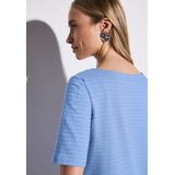 STREET ONE T-Shirt mit feiner Struktur