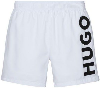 HUGO Badeshorts ABAS seitlich mit großem HUGO Logo-Print