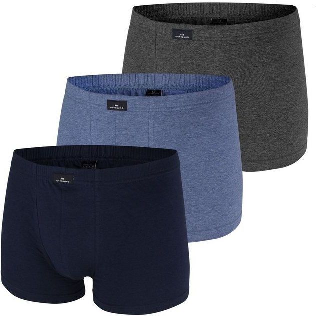 GÖTZBURG Boxershorts Tower (3-St., 3er-Pack) ohne Eingriff, aufgedoppelter Frontbereich, DER KLASSIKER