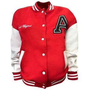 Worldclassca Collegejacke Worldclassca Collegejacke Aufnähern Sweatjacke Übergangsjacke School