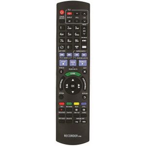 Alltro Ersatz Fernbedienung für Panasonic N2QAYB001046 Fernbedienung (für Panasonic Blu ray Disc Recorder)