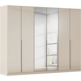 rauch Drehtürenschrank Kleiderschrank Kleiderschränke Schrank Garderobe AGORDO mit Glasfront (in zwei Griff-Farben) durchdachte Innenausstattung, in 6 Breiten und 2 Höhen MADE IN GERMANY
