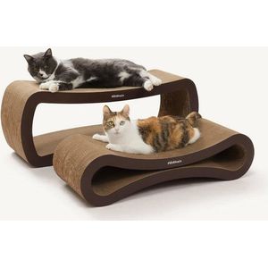 PetRhein Kratzpappe Ascent Paw Series, (Enthält 2 Kratzpappen), Set aus zwei Teilen, BxLxH: 27x86x32 cm