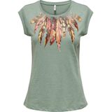 ONLY Kurzarmshirt FEEL/FEATHERS TOP BOX CS JRS