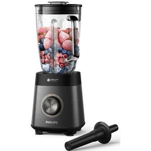 Philips Standmixer HR3040/00 5000 Series, mit ProBlend Plus-Technologie, 1200 W, 2-Liter-Behälter und automatischer Reinigung, Edelstahl/Grau