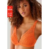 petite fleur Bralette-BH (Packung, 2 Stück) ohne Bügel aus Spitze, Dessous