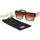 URBAN CLASSICS Sonnenbrille Urban Classics Unisex Sunglasses Zakynthos with Chain