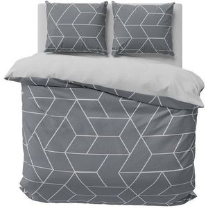 One Home Bettwäsche Jack, Microfaser, 3 teilig, grafisch und geometrisch, Doppelbett