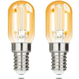 ZMH LED-Leuchtmittel E14 LED Vintage Glühbirnen - T22 LED Leuchtmittel für Flur, 2 St., Warmweiß, Nicht Dimmbar