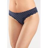 LASCANA Brasilslip (3er-Pack) aus elastischer Baumwolle mit zarter Spitze