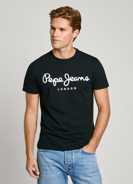 Pepe Jeans T-Shirt mit Markenprint vorne