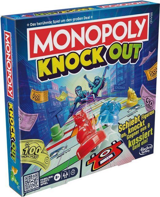 Hasbro Spiel Hasbro Gaming, Monopoly, Knockout, Familienspiel