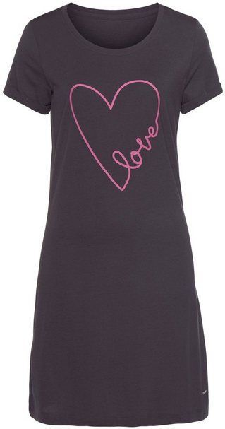 Vivance Dreams Bigshirt mit Herzchendruck