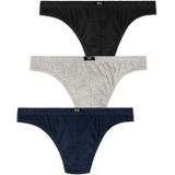 H.I.S String (Packung, 3-St) aus weichem Baumwoll-Stretch