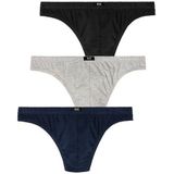H.I.S String (Packung, 3-St) aus weichem Baumwoll-Stretch