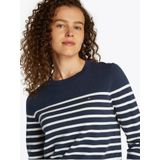 Tommy Hilfiger Rundhalspullover CO JERSEY STITCH LS C-NK SWT mit Logostickerei