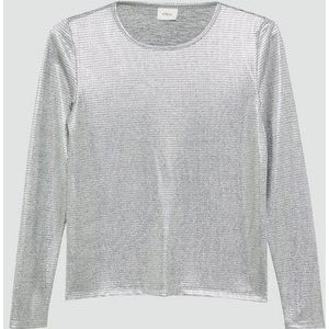 s.Oliver Langarmshirt Langarmshirt in Metallic-Optik