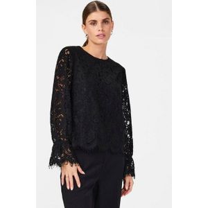 Y.A.S Spitzenbluse YASPERLA LS LACE TOP S. NOOS
