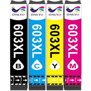 MOOHO 4/5er Kompatibel für Epson 603XL 603 XL Tintenpatrone (Expression Home XP-3100 XP-3105 XP-2100 XP-2105 XP-4100 XP-4105, Workforce WF-2810 WF-2830 WF-2835 WF-2850)