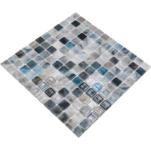 Mosani Mosaikfliesen Schwimmbad Poolmosaik Glasmosaik grau anthrazit changierend