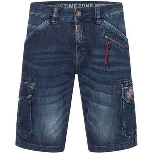 TIMEZONE Jeansshorts Cargo mit Reißverschlussdetails und Denim Style (1-tlg) Regular RykerTZ Short