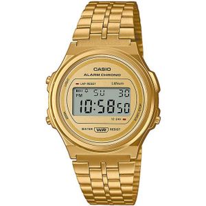 CASIO VINTAGE Chronograph A171WEG-9AEF, Quarzuhr, Armbanduhr, Damenuhr, Herrenuhr, Digitaluhr,Edelstahlarmband