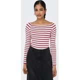 ONLY Langarmshirt ONLGLAMOUR L/S BOAT NECK TOP BOX CC JRS