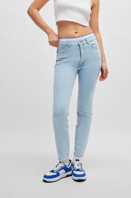 HUGO Blue Skinny-fit-Jeans Malu Skinny Fit mit mittlerer Leibhöhe