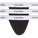 Calvin Klein Underwear String THONG 3PK (Packung, 3-St., 3er-Pack) mit Logo-Elastikbund