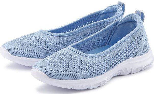 LASCANA Sneaker Ballerinas ultraleichter Slipper, Slip-On-Sneaker, Freizeitschuh VEGAN