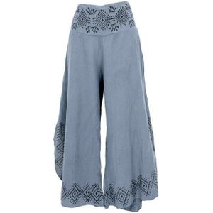 Guru-Shop Relaxhose Bequeme Sommerhose in natürlichem Look,.. alternative Bekleidung