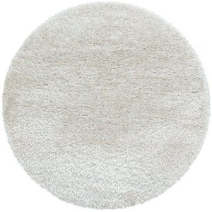 SIMPEX24 Teppich Unicolor - Einfarbig, Rund, Höhe: 50 mm, Teppich Wohnzimmer Shaggy Einfarbig Flauschig versch. Farben und Größ.