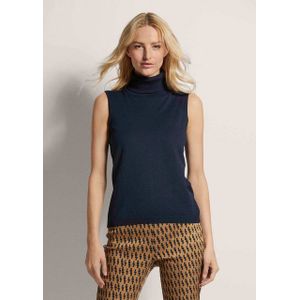 MADELEINE Strickpullover Ärmelloser Rollkragenpullover