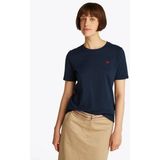 Tommy Hilfiger T-Shirt REG CONTRAST FLAG SS TEE mit Logostickerei