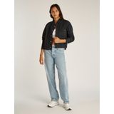 Calvin Klein Jeans Jeansbluse CROPPED DAD DENIM SHIRT in schwarzer Waschung