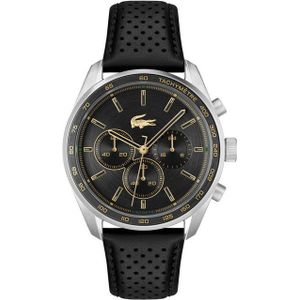 Lacoste Chronograph BOSTON 2011379, Armbanduhr, Quarzuhr, Herrenuhr, Tag, Stoppfunktion, Lederarmband