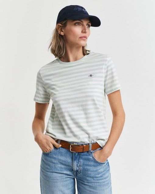 Gant T-Shirt REG STRIPED SHIELD SS T-SHIRT