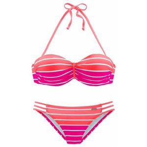 Venice Beach Bügel-Bandeau-Bikini im trendigen Streifen-Look