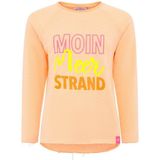 Zwillingsherz Hoodie "Moin Meer Strand" mit Used-Look Kanten und maritimer Stickerei