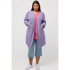 Ulla Popken Strickjacke Long-Strickjacke Eggshape Oversized Fledermausarm