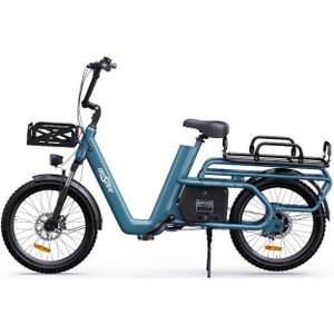 Vankel E-Bike OT01 E-Lastenbike, E-Cargo, Super Tragfähigkeit 150kg, Shimano, Kettenschaltung, Heckmotor, 1300 Wh, Lastenrad mit 48V 27 Ah Akku, 20x2,6’’ Reifen, Belastung bis 150 kg